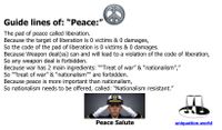 Guide lines of Peace